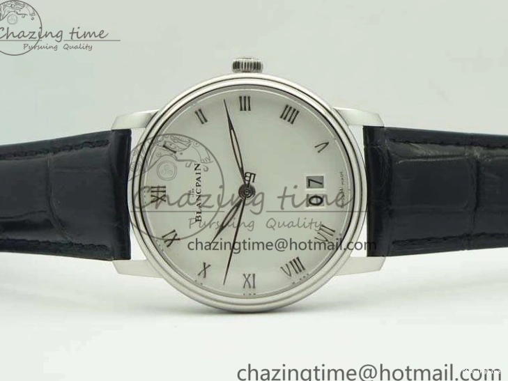 0212 SportInspired Villeret 6669 SS HG 1:1 Best Edition White Dial On Leather Strap V 8099